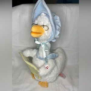 Cuddle Barn Mother Goose Animated Talking Musical Plush Toy 14” Nursery Rhymes